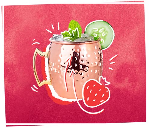 Strawberry Cucumber Mule
